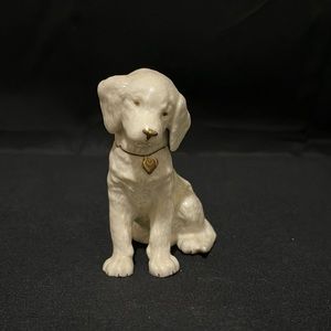 Vintage Lenox Golden Retriever Puppy Dog Porcelain Figurine Gold Trim 4” Lab